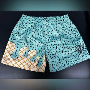 Patterned Athletic Shorts for Men